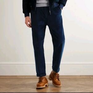 Men Land's End Corduroy Navy Blue Pants